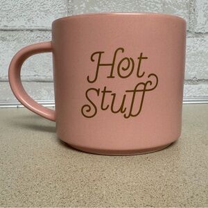 Stoneware Hot Stuff Stacking Mug Pink